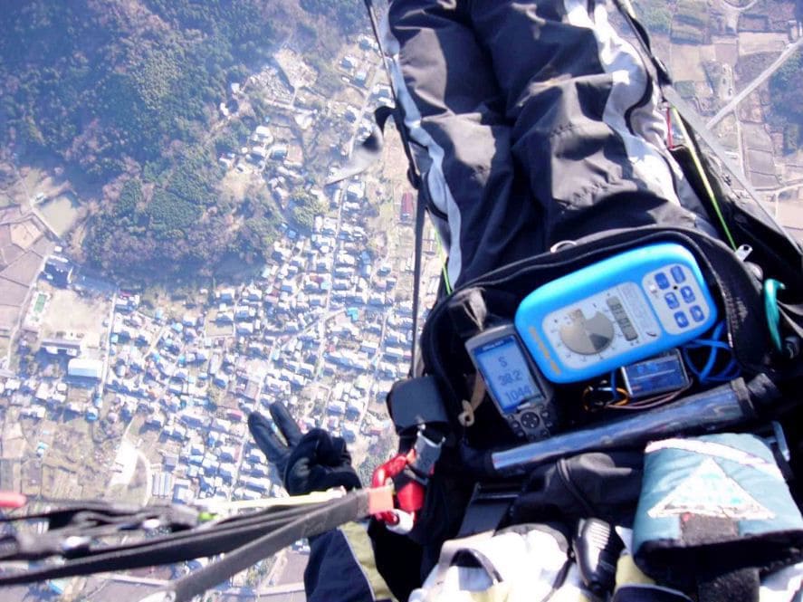 パラグライダーのツリーライディング